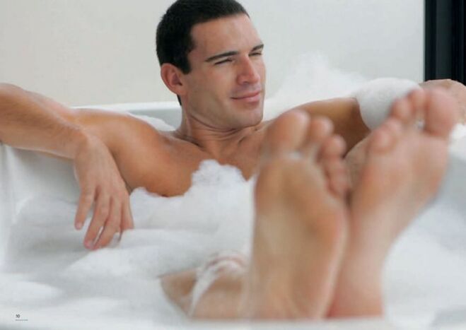 Baño de bicarbonato de sodio para a ampliación do pene